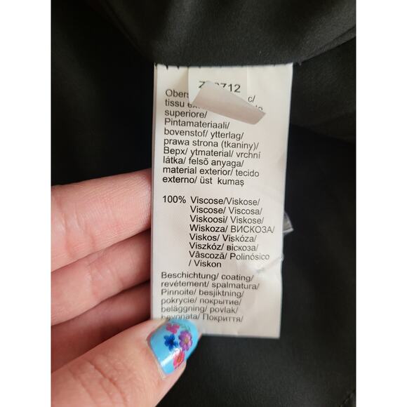 Venus Biker Faux Leather Grunge Alt Moto Fit Flare Chain Long Unique Jacket 12 - Picture 6 of 8